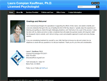 Tablet Screenshot of drlaurakauffman.com